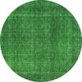 thumbnail image 1 of Ahgly Company Indoor Round Abstract Green Contemporary Area Rugs, 7' Round, 1 of 1