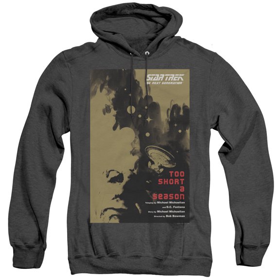 Star Trek Tng Season 1 Episode 16 Adult Heather Hoodie Sweatshirt Black