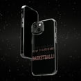 thumbnail image 6 of DistinctInk Clear Case for Apple iPhone 13 PRO (6.1" Screen) - Too Cute to Be a Cheerleader Play Basketball, 6 of 9