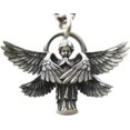thumbnail image 4 of Htooo Clásico Ángel Colgante Collar Serafines Serafín Oración Colgante Collar De Cadena Larga Hombres Mujeres Cristianismo Oración Cristiana Buena Suerte Joyería Acce, 4 of 5