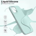 thumbnail image 3 of Shockproof Liquid Silicone Designed for iPhone 12 Pro Max Case 6.7", Gel Rubber Full Body Protection Anti-Shock Cover Case Drop Protection 6.7inch-Mint Green, 3 of 6