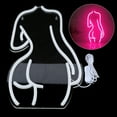 thumbnail image 2 of Lady's Back Handmade Wall Light Artwork Decor Display Pink Bar LED Neon Sign, 2 of 11