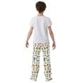 thumbnail image 4 of FORMRS Boys Pajama Pants with Pockets Size 13-14Y Kids Lounge Sleep Bottoms, Green Vegetables Pattern, 4 of 8