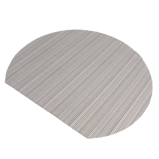 Mantel individual semicírculo Posavasos de Alfombril de cuenco Resistente al calor No se decolora, no mancha, no se enmohece, rápidamen Raya gris Macarena Tabla de semicírculo Mantel individual