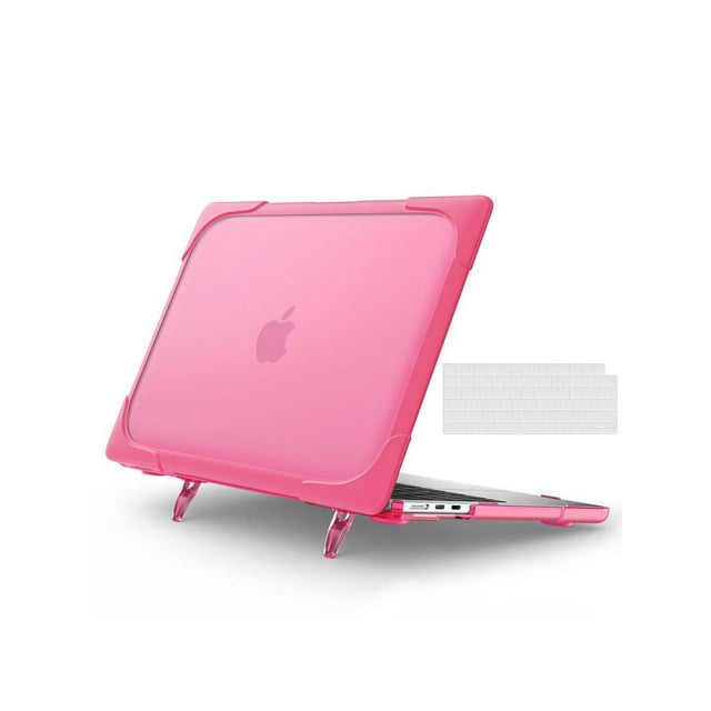 Étui Rigide pour MacBook Air 13,6 Pouces 2022 2023 2024 Release A3113 M3 A2681 M2, Housse de Protection avec Support et Housse de Clavier Transparente