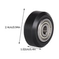 thumbnail image 2 of YSNOOWE 10 Pcs Round Plastic Pulley Wheel Black for CNC Machine Operations, 2 of 8