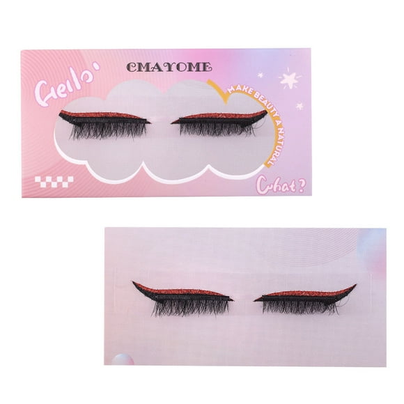 Extensión De Pestañas,1 Pares Colores Pestañas Volumen Rizos Maquillaje para Mujeres D Paquete Pestañas Postizas Rizadas