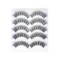 thumbnail image 1 of Unique Bargains 5 Pair 3D Curly Mixed Color False Eyelashes for Makeup Blue, 1 of 4