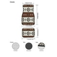 thumbnail image 7 of Renewold Southwest American Tribal Dark Brown Car Floor Mats 4 Pieces Universal Fit Anti-Slip Front & Rear Car Carpet All Season Weather Protection Auto Decor for Sedan SUV Van Truck, 7 of 7
