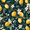 Floral Lemons, variant on Yayeee Foldable Storage Basket for Shelves with Handles Waterproof Cloth Bins, Purple Geometric