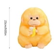 thumbnail image 3 of XUFLVPSEF Monkey Stuffed Animal Plush Toy,Large Big Jumbo Soft Toys,12" Huge Size Cute Fluffy Plushy Fat Oversized Plushie,Gifts for Kids Girls Boys, 3 of 7