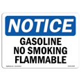 thumbnail image 1 of SignMission OS-NS-A-710-L-13068 7 x 10 in. OSHA Notice Sign - Gasoline No Smoking Flammable, 1 of 1
