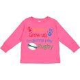thumbnail image 3 of Inktastic Future Rugby Player Boys or Girls Long Sleeve Toddler T-Shirt, 3 of 5