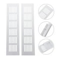 thumbnail image 6 of 2pcs Aluminum Alloy Air Vent Rectangular Ventilation Grille for Wardrobe Cabinet, 6 of 8