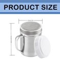 thumbnail image 3 of 1 Pc 4.92 Inch Powdered Sugar Shaker Duster with Handle, Cinnamon Shaker Flour Sifter, Height Stainless Steel Fine Mesh Dredges Shakers for Cinnamon Flour Salt Pepper, Silver, 3 of 9