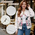 thumbnail image 6 of DISNIMO Valentine's Day Sweatshirts for Women Cow Heart Printed Jackets Zip Up Outwear Long Sleeve Sweatshirt Jacket for Fall Winter, XL, 6 of 7