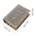 thumbnail image 2 of Shisuyan Boîte de Rangement Vintage en Forme de Livre, Boîte de Rangement Western Antique, 2 of 8