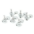 thumbnail image 2 of Guitar Tuning Keys, Guitar Tuner Peg Simple Style Decorative 3L3R Semicircle  For Maintenance Silver,Black, 2 of 8