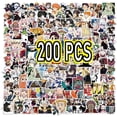 thumbnail image 1 of 200pcs Anime Stickers Mixed Pack， Anime Stickers Anime Sticker Pack Anime Merch Anime Room Decor, 1 of 6