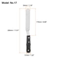 thumbnail image 2 of Uxcell 2 Pieces No.17 Painting Palette Knife Stainless Steel Round Spatula Paint Pallet Knife for Oil Acrylic, 2 of 6