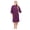 Purple, variant on ALLEN & MATE 100% Cotton Hooded Surf Poncho Changing Robe - Quick Absorbent Changing Towel with Pocket for Surfing Men Women