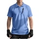 thumbnail image 1 of Mens Casual de Manga Corta Botón Abajo Camisas de Malla Elástica de Bolsillo Cuello de Vuelta de Verano, Camisas de Manga Corta para Hombre con Bolsillo, 1 of 5