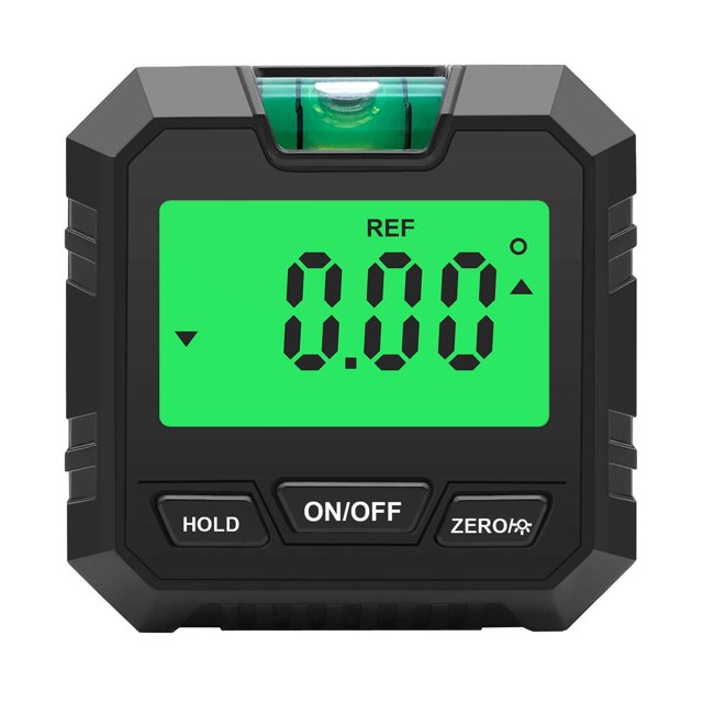 tredstone Jauge d'Angle Numérique Rétroéclairée LCD pour Maçonnerie avec Ampoules Noir