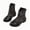 Black-06, variant on Girls Vintage Embroidery Ethnic Style Mid Calf Boots Size Zipper Cowboy Boots Chelsea Booties