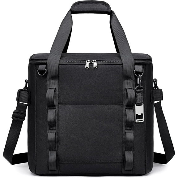 TuErCao Insulated Soft Cooler Bag 12"x12"x12" Large Leakproof Soft Sided Ice Chest for Travel Beach Camping, 50 Cans Portable Cooler Box