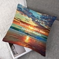 thumbnail image 7 of BANET  Ocean Blue Tropical Inspirational Throw Pillow Covers, Decorative Pillow Covers Digital Printing Blended Fabric for Couch Sofa Bed Invisible Zipper  24x24in, 7 of 7