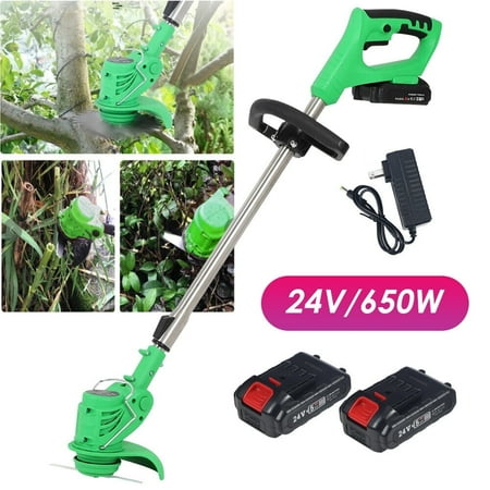 Condition photo showing Good Condition for kingfurt electric grass string trimmer cordless weed eaters lawn edger weed wacker cutter with 2 battery