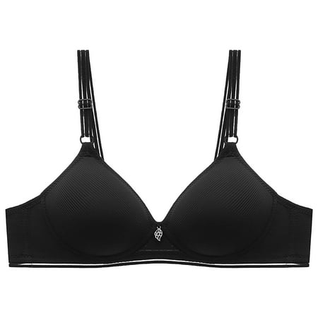 Pavied Minimizer Bras Feelingirl Bra Wireless Bras Lady s Bra Vest Front Buckle Bra Without Steel Ring Large Size Sleeping Underwear Seamless Bras Womens Bras Black L