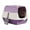 Purple, variant on Oalirro Odor-Proof Fully Enclosed Cat Litter Box with Splash Guard, Extra Large Space & Non-Slip Base, Easy to Clean Paper Material Pet Toilet for Indoor Cats, 20x13x13in