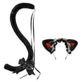 thumbnail image 3 of Conjunto de diadema y cola Fernando accesorios para disfraces tocado Cosplay orejas de animales Negro Rojo, 3 of 7