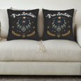 thumbnail image 3 of Set of 2 18x18in Throw Pillow Covers - Mystical Mandala Design with Celestial Patterns Perfect for Couch Bed or Car Decor, 3 of 8
