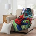 thumbnail image 2 of Super Soft Throws - Spiderman - Swing City New 45x60" Blanket, 2 of 5