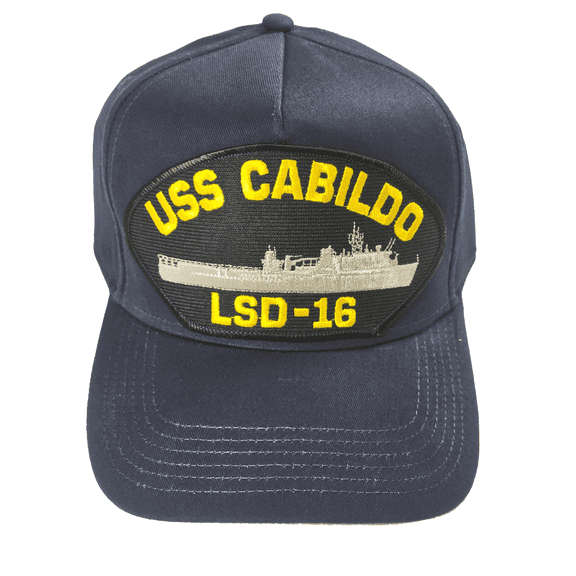 USS CABILDO LSD-16 Ship HAT - Navy Blue - Veteran Owned Business