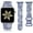 Christmas Ice Blue/White, variant on Wearlizer Christmas Snowflake Engraved Silicone Band Compatible with Apple Watch Band for Women 40mm 38mm 41mm 42mm 44mm 45mm 49mm, Soft Two-Tone Sport Strap for iWatch Series 9 8 7 6 5 4 3 SE Ultra