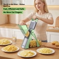 thumbnail image 3 of ONCE FOR ALL Potato Slicer and French Fry Cutter, Adjustable Thickness Mandoline Vegetable Cutter for Homemade Fries, Potato Chips, Slices and Cubes, Stainless Steel Kitchen Food Prep Tool, 3 of 10