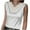 White, variant on ABATAB Plus Size Tank Tops for Women Lace Silk Satin Comfy Solid Tanks V Neck Soft Loose Summer Party Going Out T-shirt