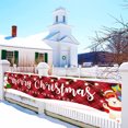 thumbnail image 2 of Moocorvic Christmas Banner Outdoor - 98.42x19.68 Inches, Christmas Front Porch Trim, Christmas Yard Banner, Christmas Yard Trim, 2 of 6
