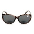 thumbnail image 3 of Women Bifocal Reading Sunglasses Reader Glasses Cateye Vintage Jackie O Leopard Checker, 3 of 5