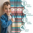 thumbnail image 3 of Blackout Kids Curtains,Boho Bohemia Geometric Line Art Childrens Insulated Curtains Set Of 2,Bedroom Essentials,Toddler Room Decor 42"x54"(106x137cm), 3 of 4
