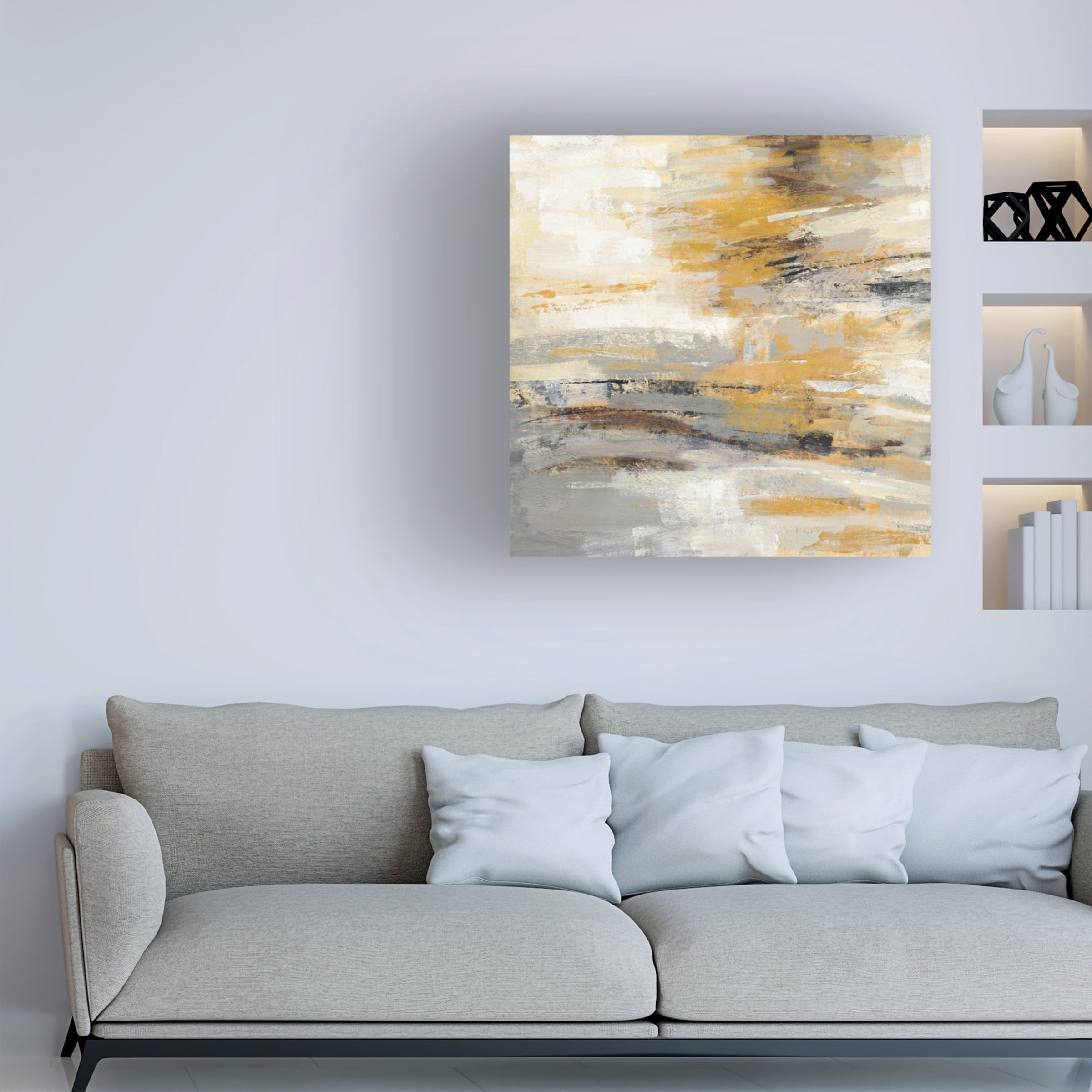 Trademark Fine Art 'Golden Dust Crop' Canvas Art by Silvia Vassileva