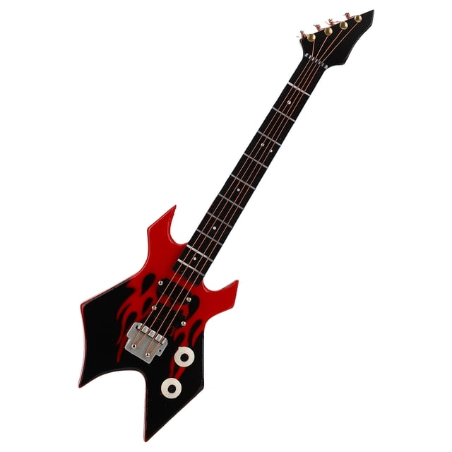 Mini Basses, Modèle d'Instrument en Bois Premium Fait Main pour Décoration Intérieure, Modèle Décoratif de Petite Taille avec Support et Boîte de Rangement