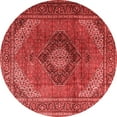 thumbnail image 1 of Ahgly Company Indoor Round Medallion Red Traditional Area Rugs, 5' Round, 1 of 4