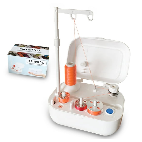 HimaPro Portable Automatic Compact Electrical Bobbin Winder with USB-C Port and Cables