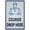 Warning Sign 2, variant on Covid19 Social Distancing Metal Tin Sign 8"x12" - for Industrial Factory Commercial Office Retail Store Business Home Indoor Outdoor Use