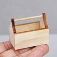 thumbnail image 3 of Caja de herramientas de madera Dollhouse Furniture en miniatura a escala 1:12, 3 of 3
