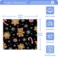 thumbnail image 5 of BZSMCE Towel Cotton Face Towel Soft Hand Towels Fashion Cat Cookie Holiday Pattern, 5 of 9